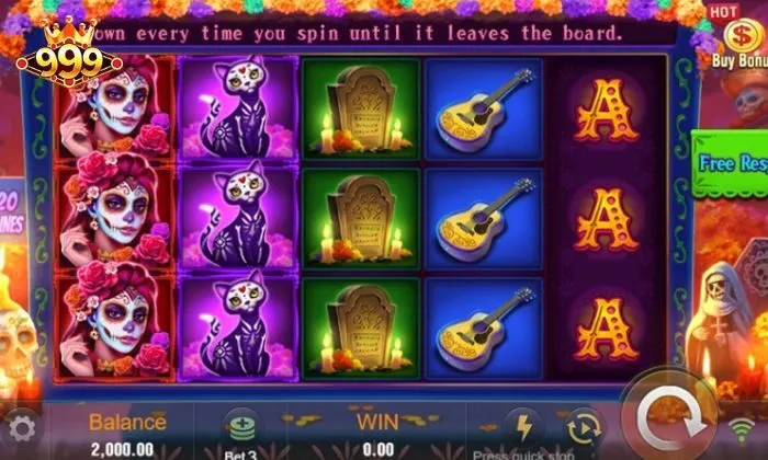 Bone Fortune 999BET là dạng nổ hũ có thiết kế 3 dòng và 5 cột