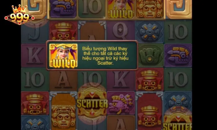 Giao diện của slot game Treasures of Aztec 999BET